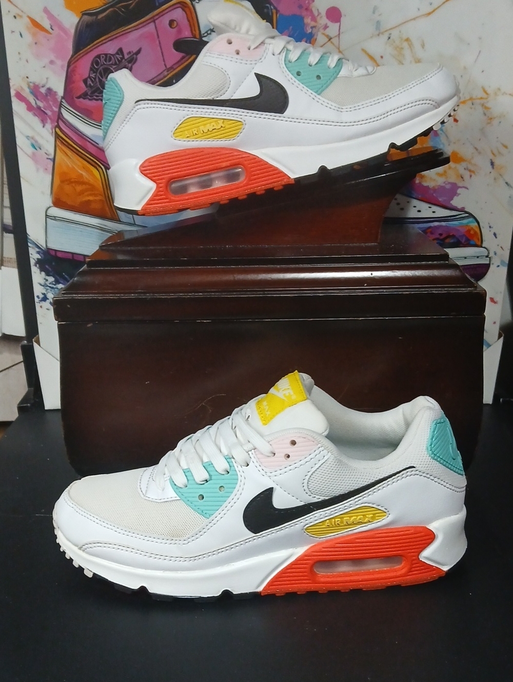 Nike Air Max 90' "Spring Multi-Color" (2023) Womens-9 100% AUTHENTIC!